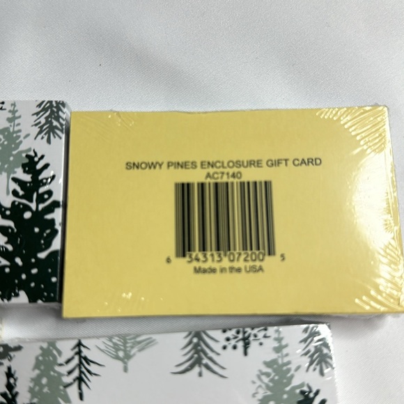 Snowy Pines Enclosure Card 3.5x2.25" Pack of 50 - Picture 3 of 5